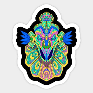 Aztec Head Sticker